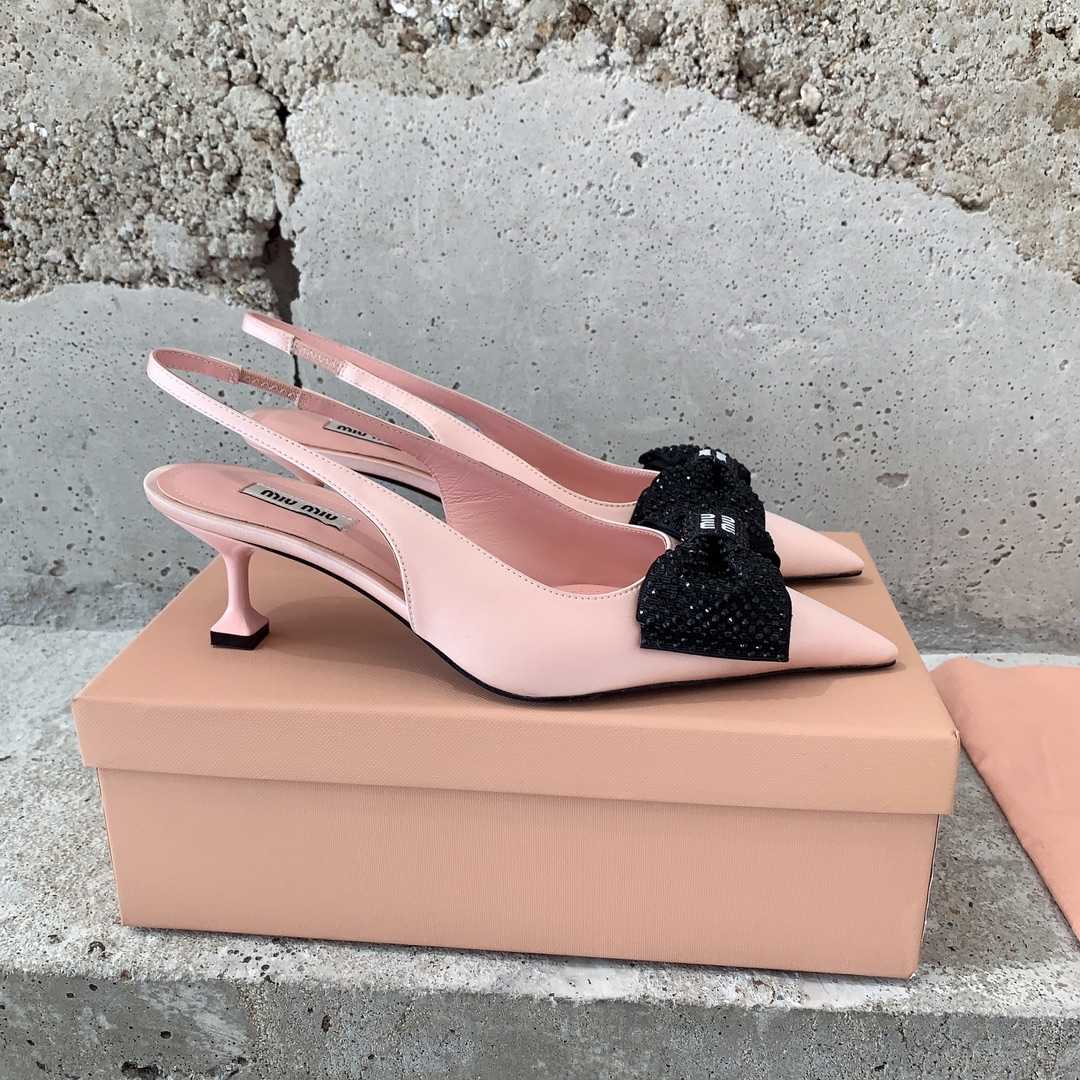 Miu Miu Satin Slingback Pumps - everydesigner