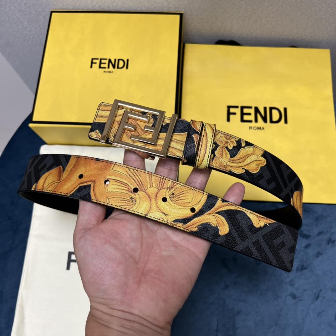 Fendi x Versace Fendace Reversible Belt - everydesigner