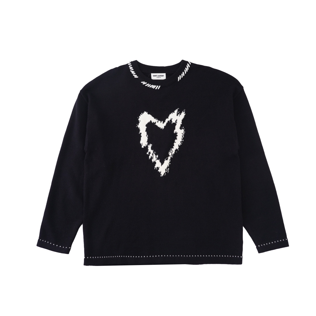 Saint Laurent Heart Sweater - everydesigner