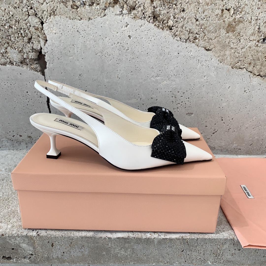 Miu Miu Satin Slingback Pumps - everydesigner