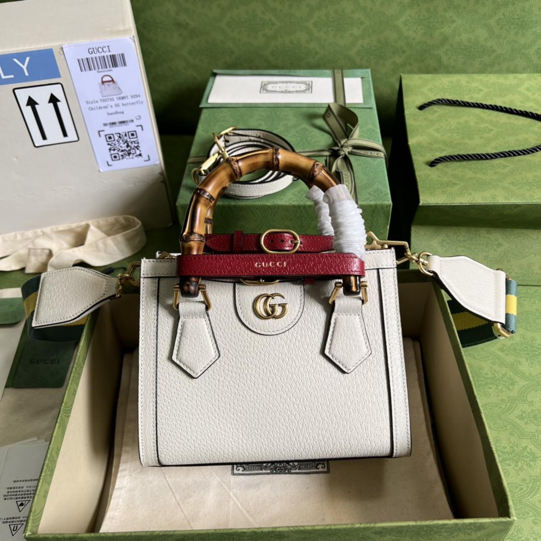 Gucci Diana Mini Tote Bag(20*16*10cm) - everydesigner