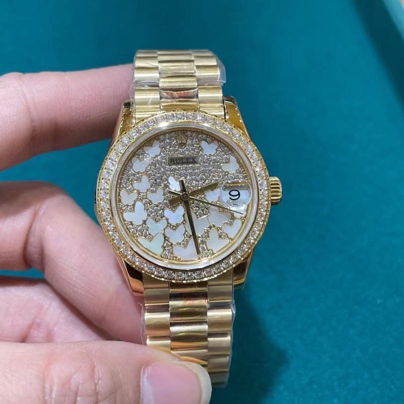 Rolex Yellow Gold Datejust 31 Watch - everydesigner