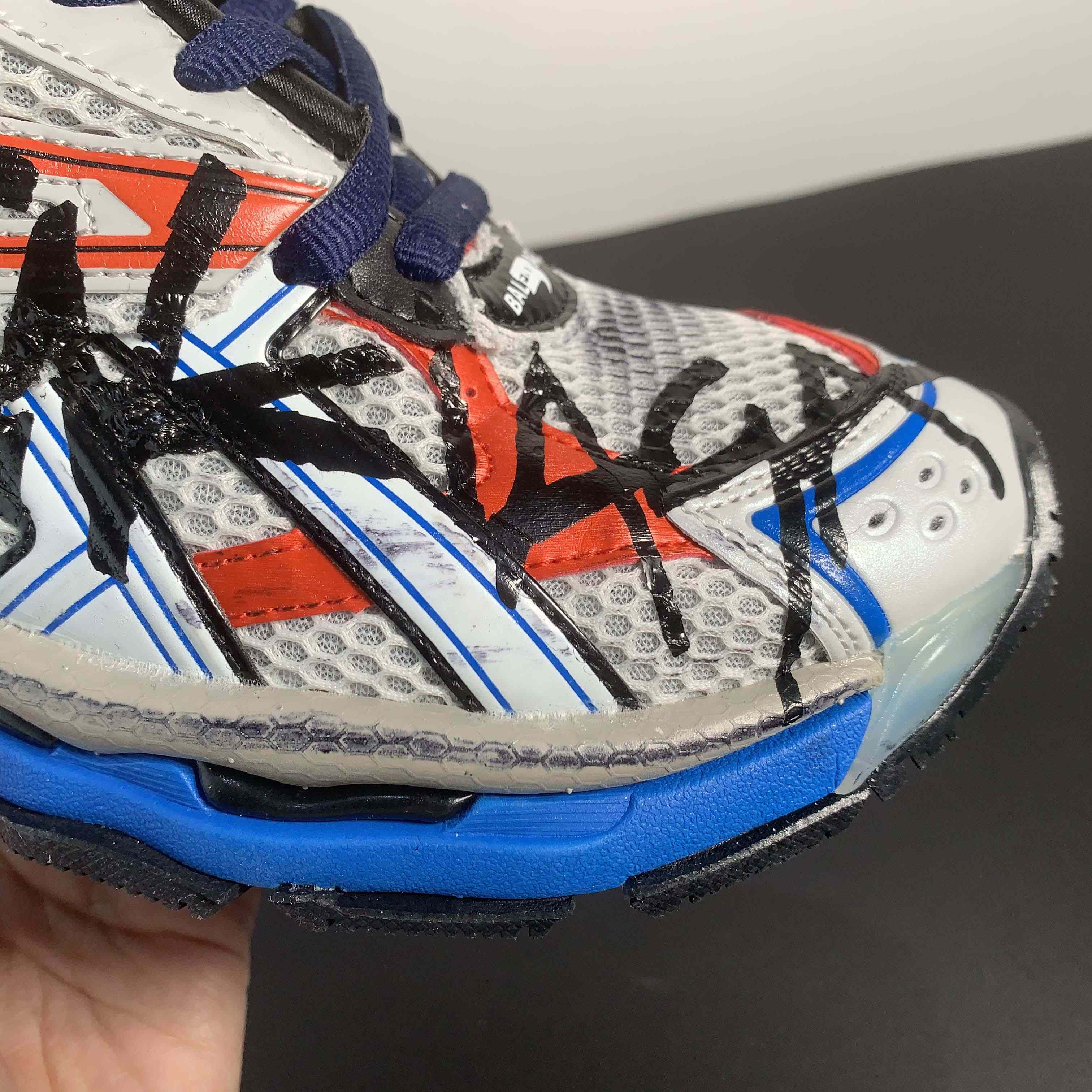 Balenciaga Runner Graffiti Sneaker In Blue - everydesigner