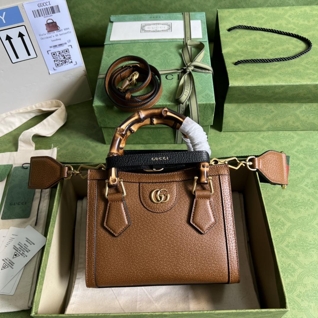 Gucci Diana Mini Tote Bag(20*16*10cm) - everydesigner