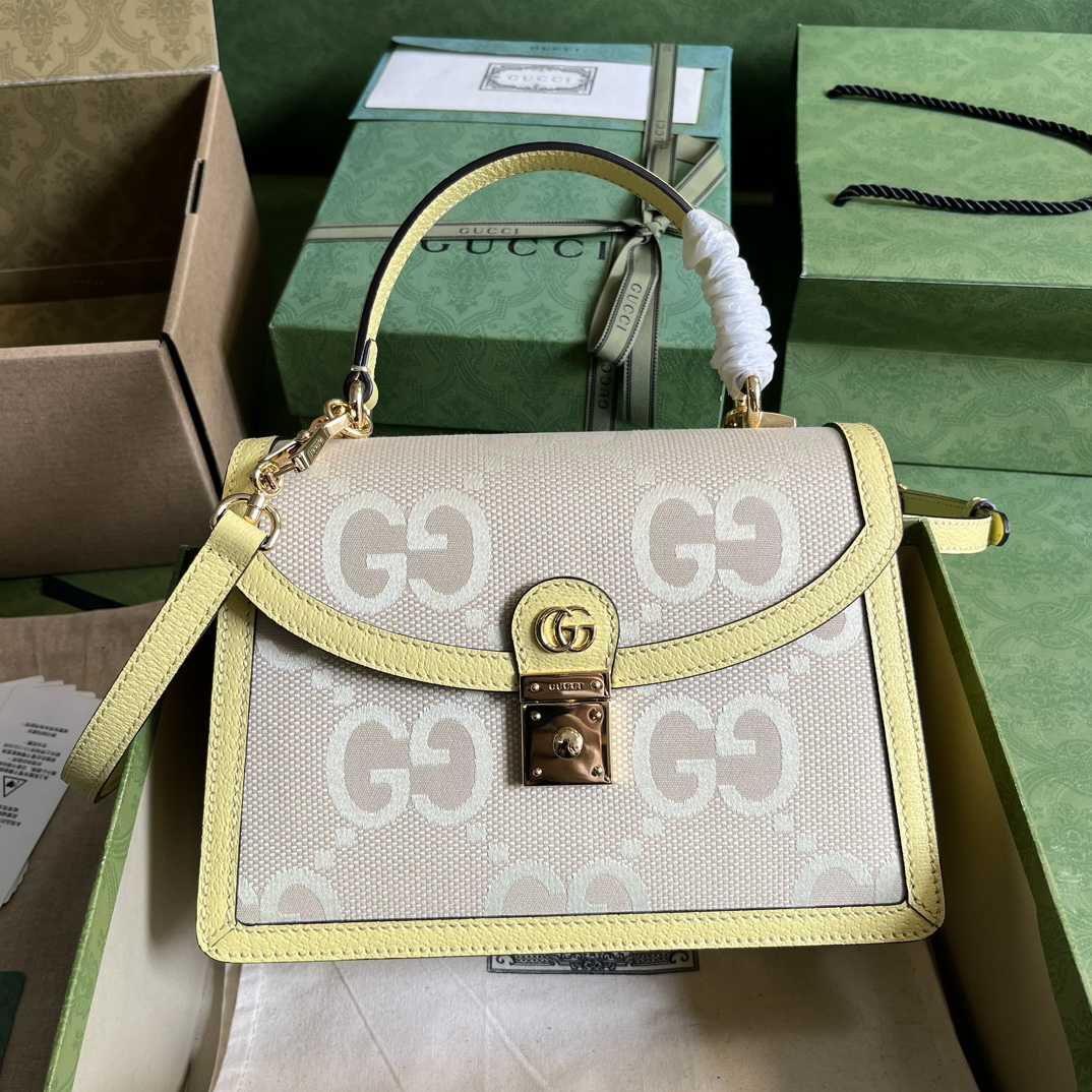 Gucci Ophidia Jumbo GG Top Handle Bag(25-17.5-7cm) - everydesigner