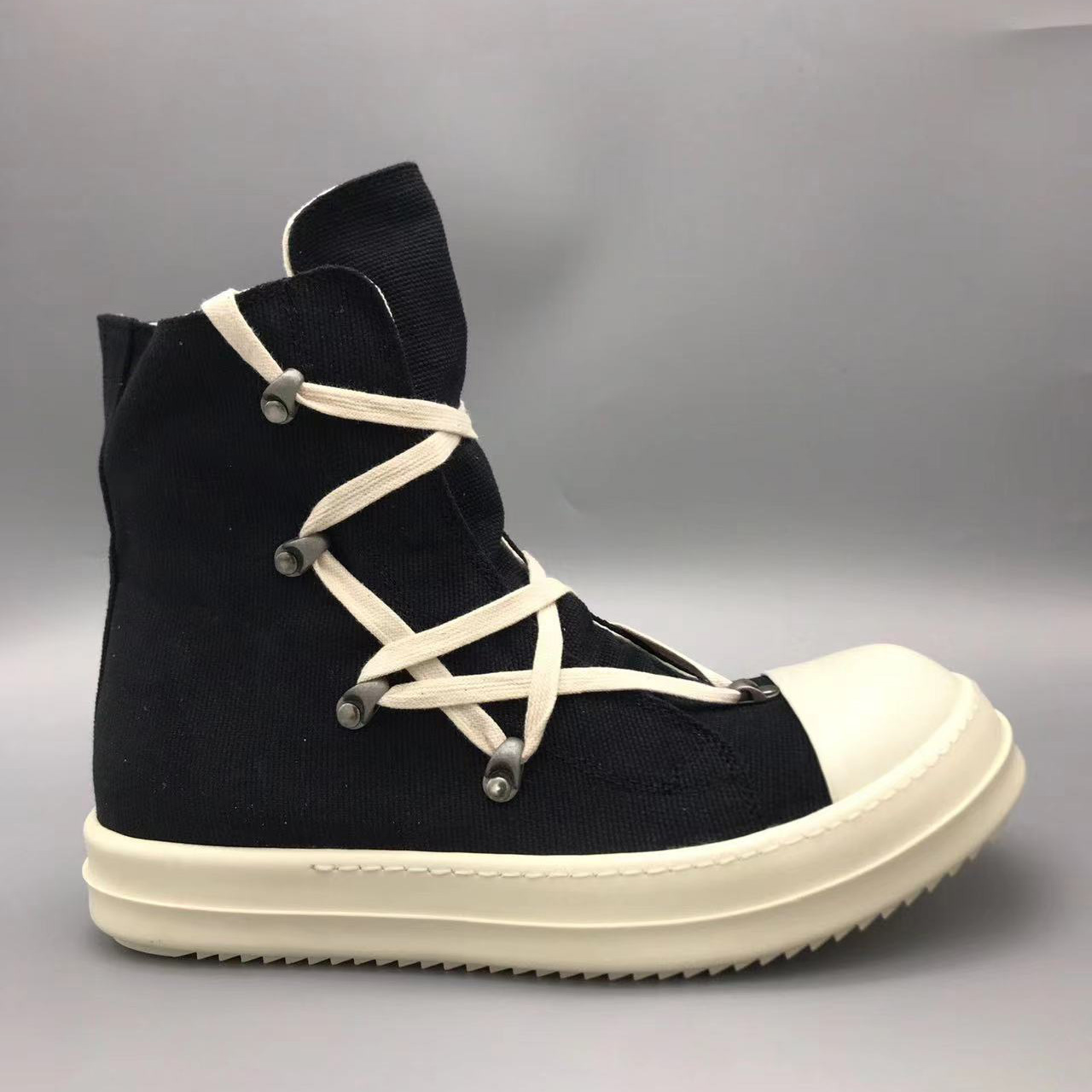 Rick Owens Drkshdw Black Hexagon Sneakers - everydesigner