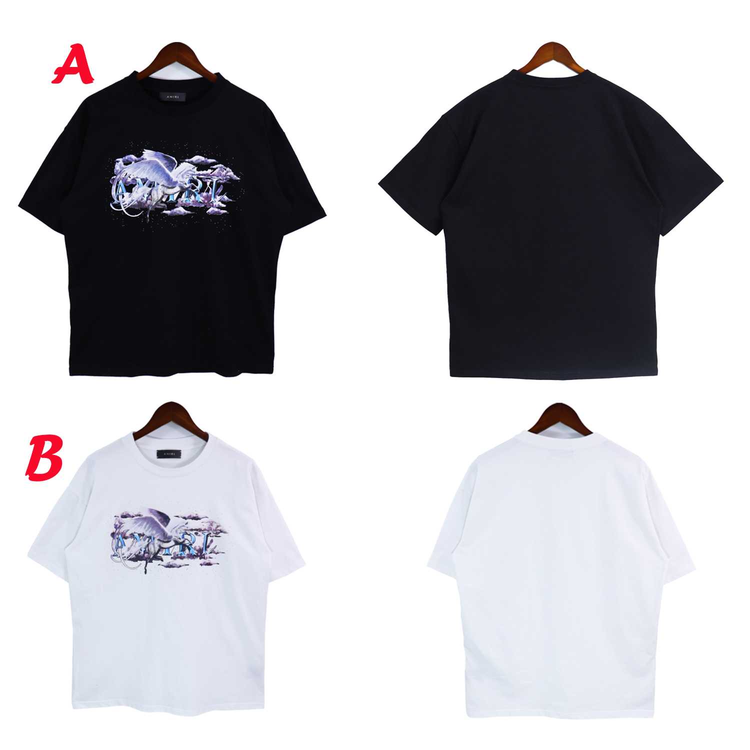 Amiri Pegasus Script Logo Tee - everydesigner