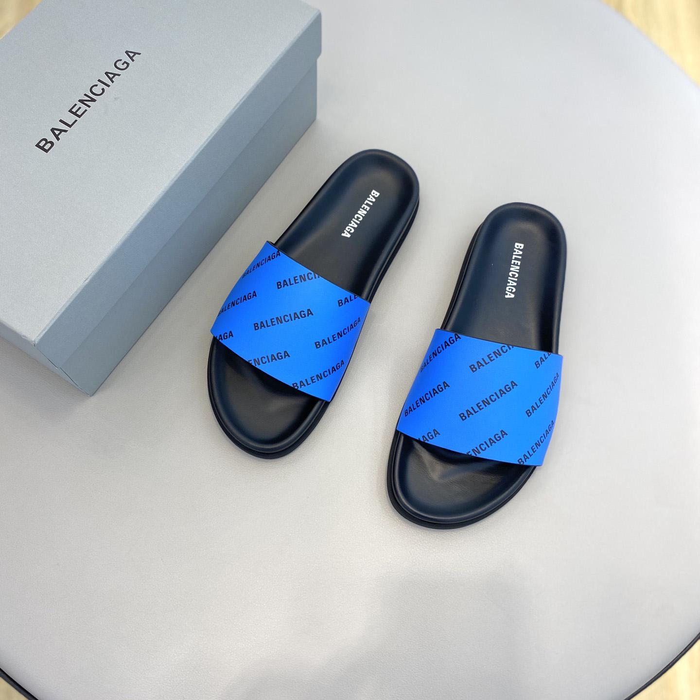 Balenciaga Logo Slide Sandal  - everydesigner