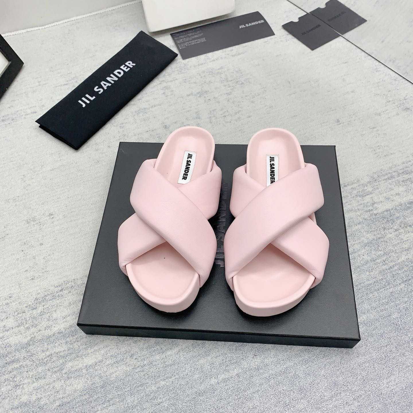 JIl Sander Padded Slides - everydesigner