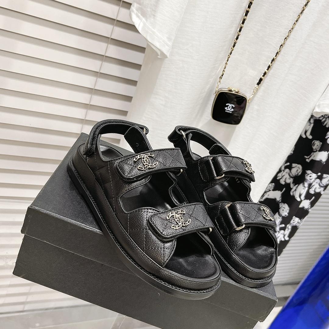 Chanel Sandals In Black - everydesigner