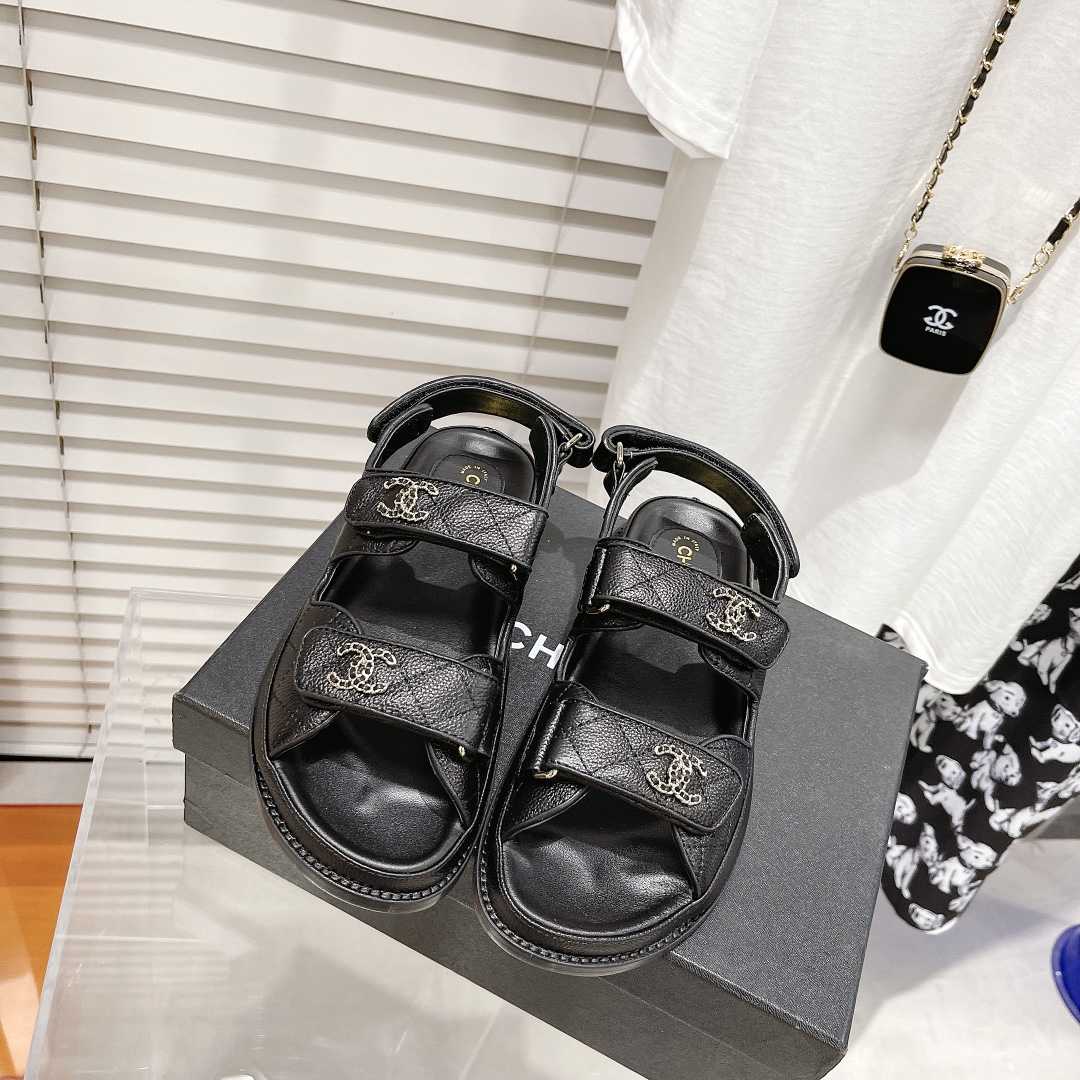 Chanel Sandals In Black - everydesigner