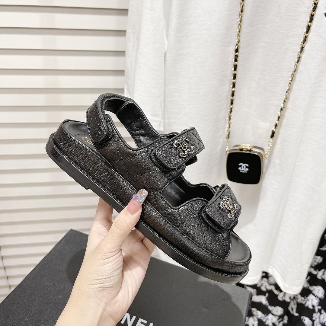 Chanel Sandals In Black - everydesigner