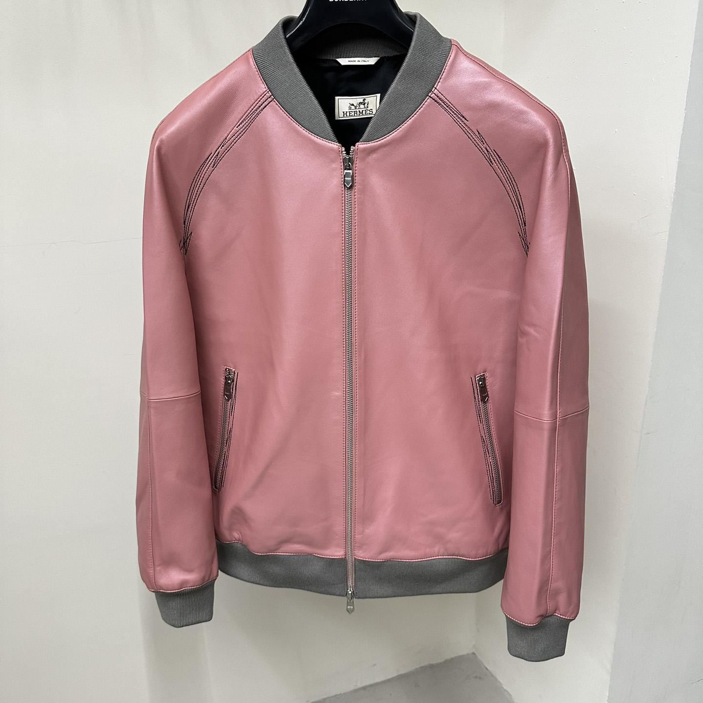 Hermes Jacket In Pink Calfskin - everydesigner