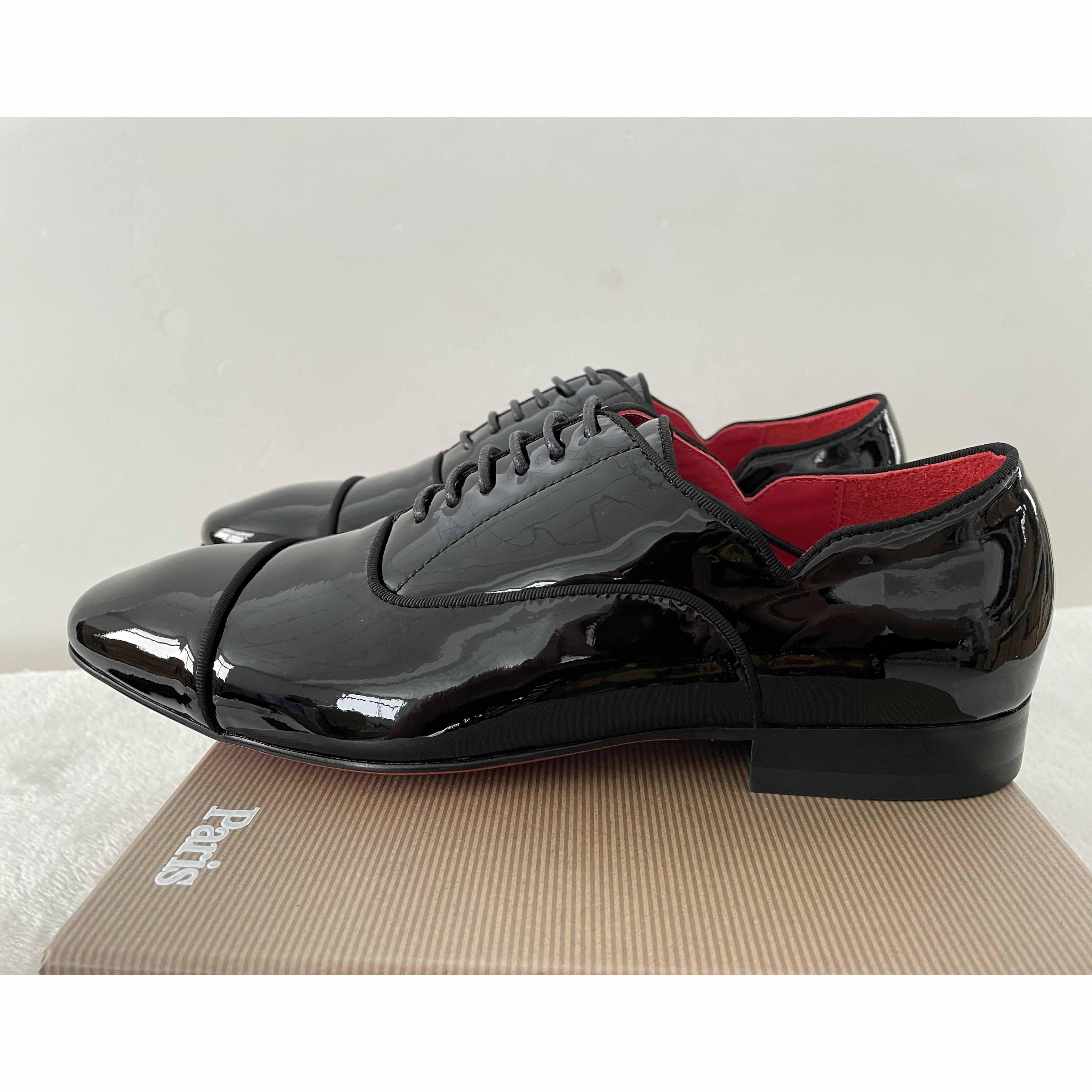 Christian Louboutin Greggy Chick Patent Leather Oxford Shoes - everydesigner