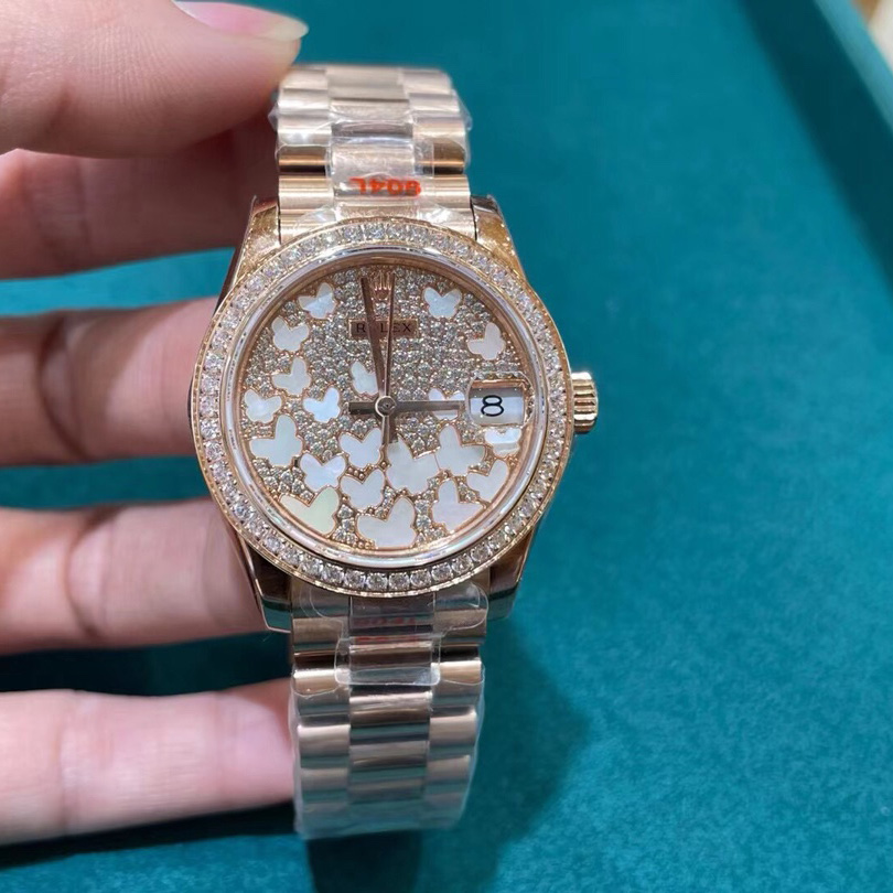 Rolex Rose Gold Datejust 31 Watch - everydesigner