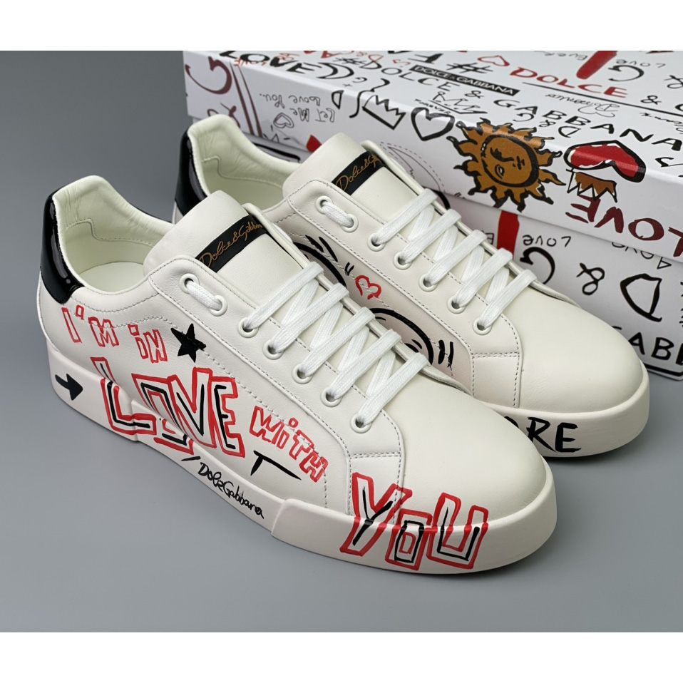 Dolce & Gabbana Portofino Cuore Sneakers - everydesigner