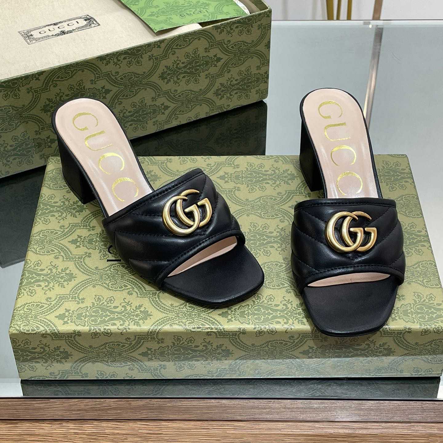 Gucci Women's Double G Slide Sandal - everydesigner