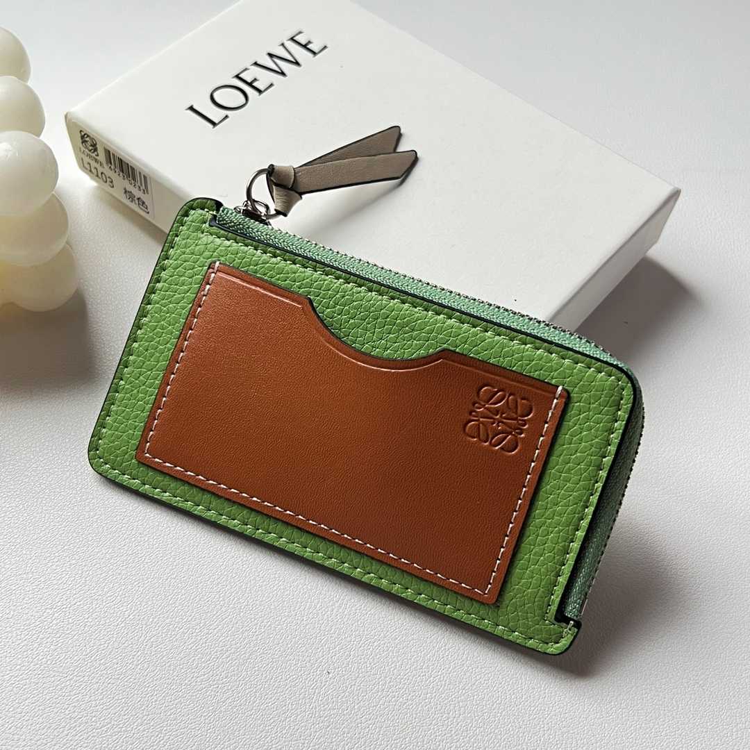 Loewe Coin Cardholder In Soft Grained Calfskin - everydesigner