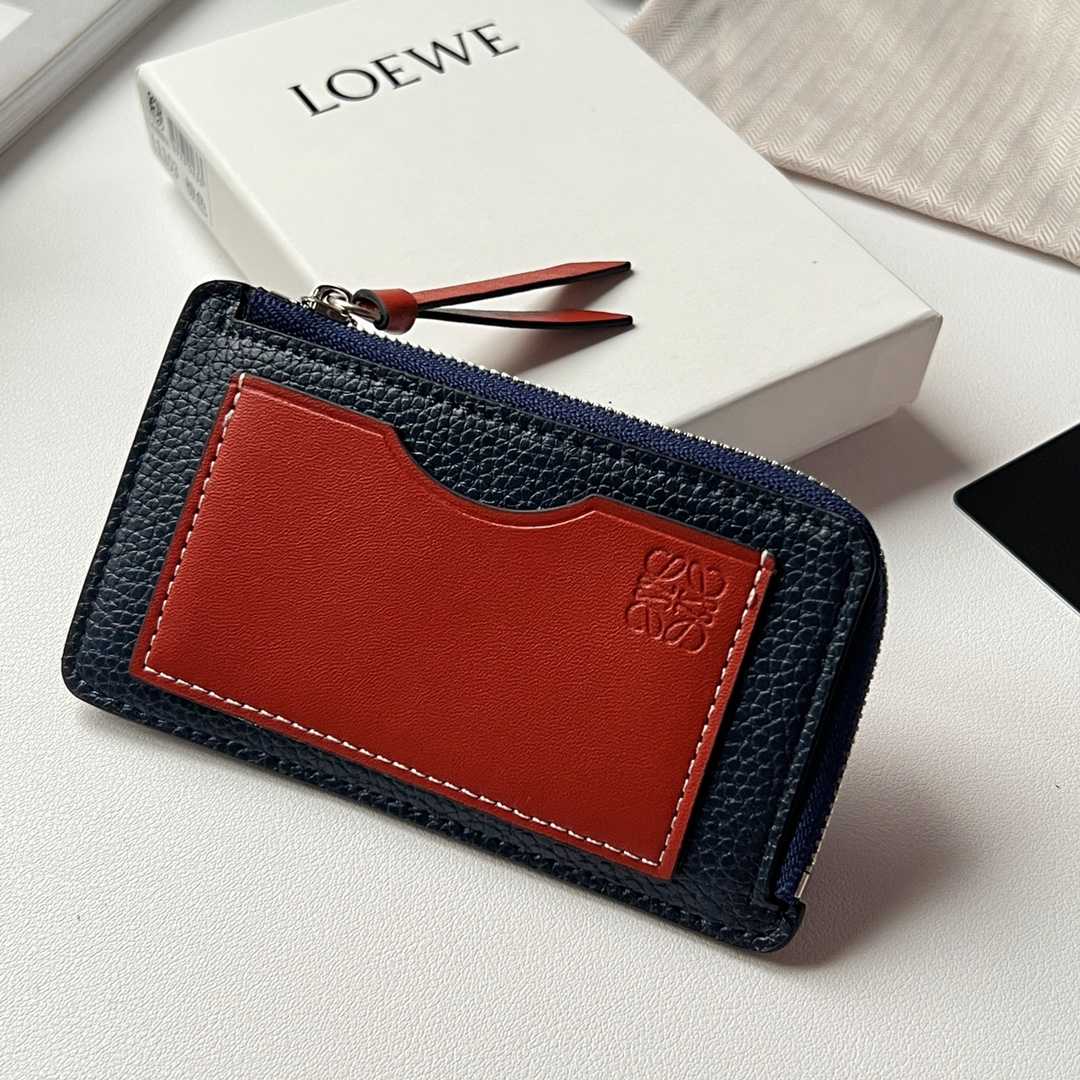 Loewe Coin Cardholder In Soft Grained Calfskin - everydesigner