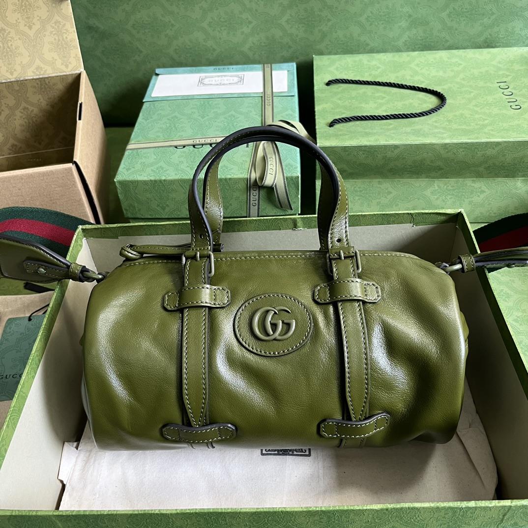 Gucci Small Duffle Bag With Tonal Double G(28.5-16-16cm) - everydesigner