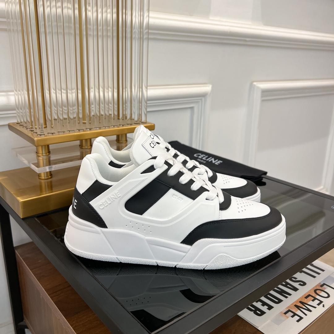 Celine CT-07 Celine Trainer Low Lace-up Sneaker In Calfskin - everydesigner