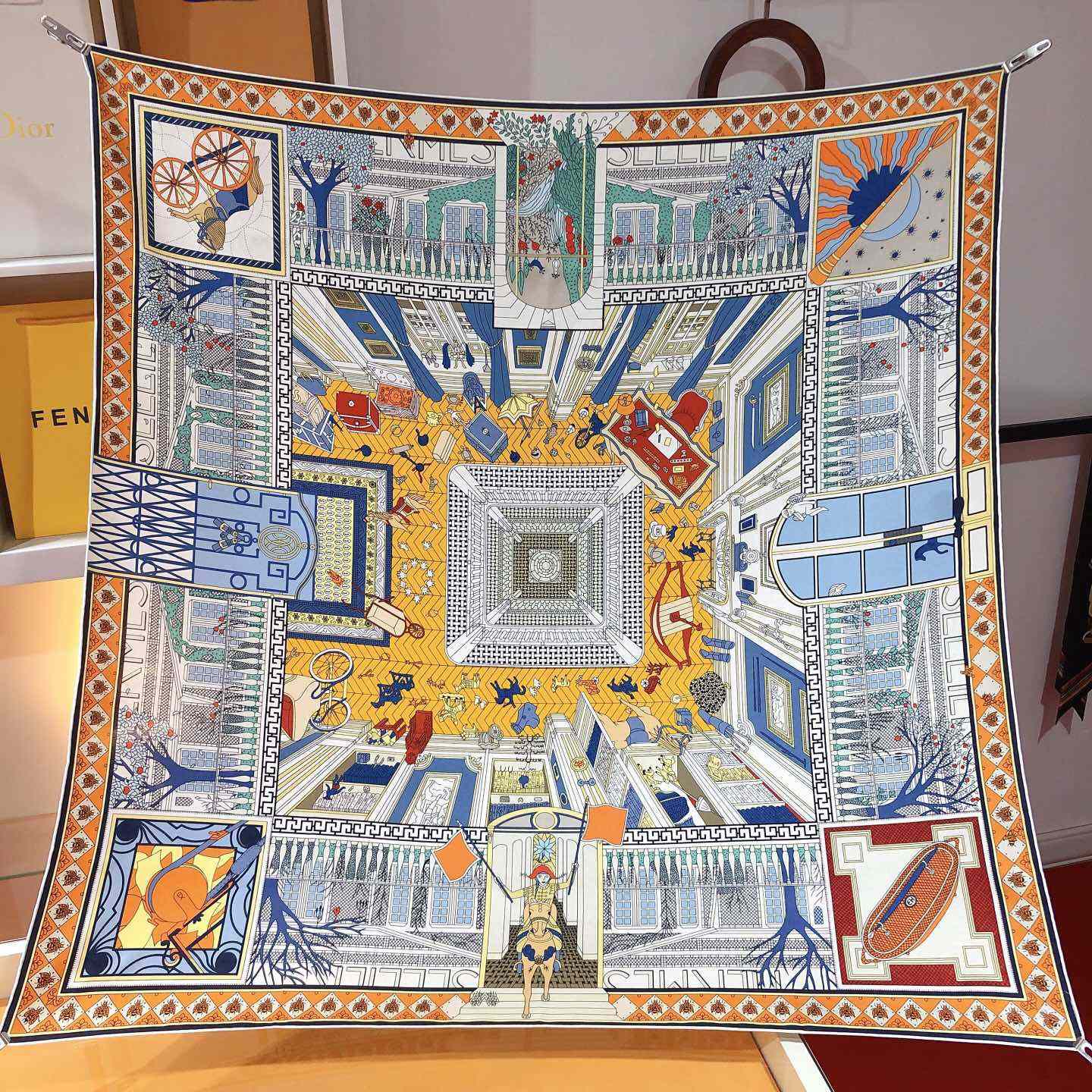 Hermes Objets De Curiosite Scarf 90 - everydesigner