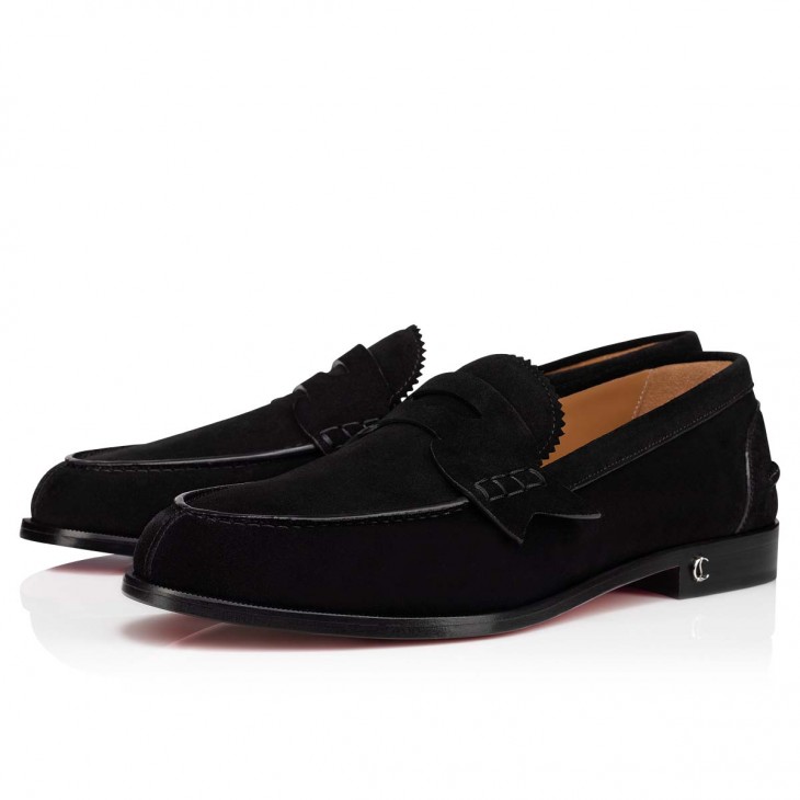 Christian Louboutin No Penny Loafers - Calf Leather - Black - everydesigner