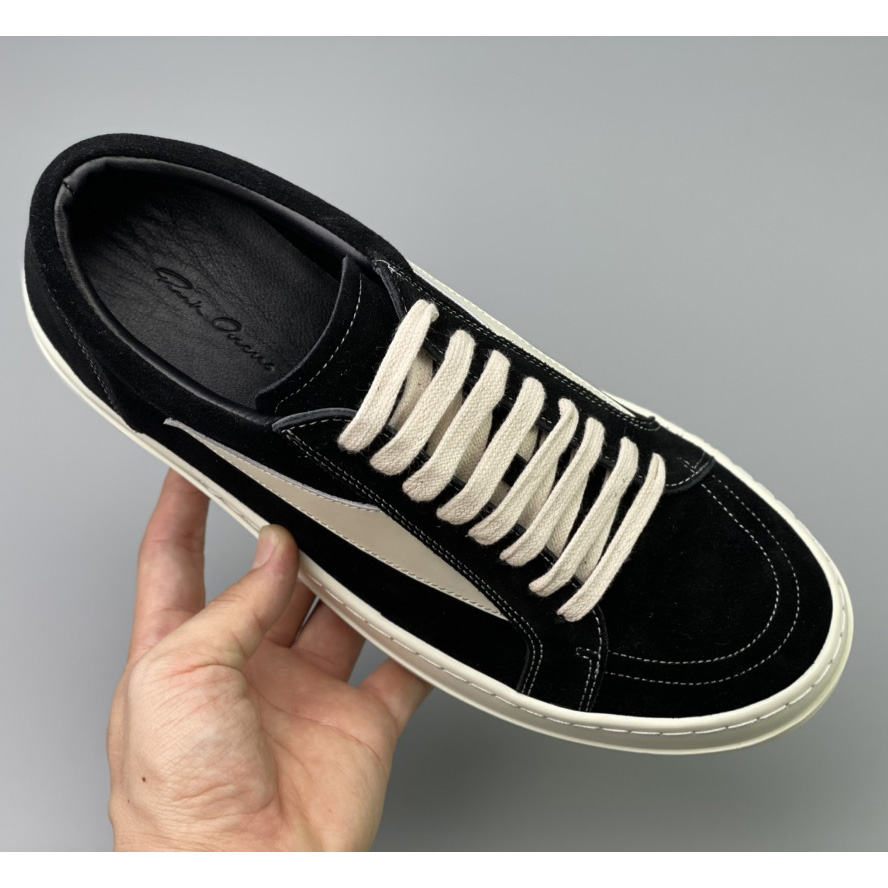 Rick Owens Vintage Suede Low-Top Sneakers - everydesigner