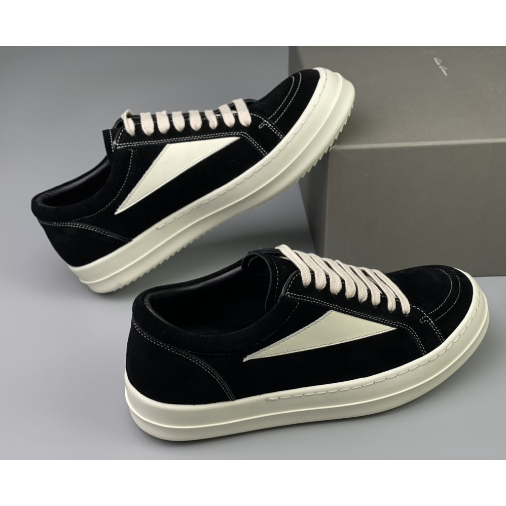 Rick Owens Vintage Suede Low-Top Sneakers - everydesigner