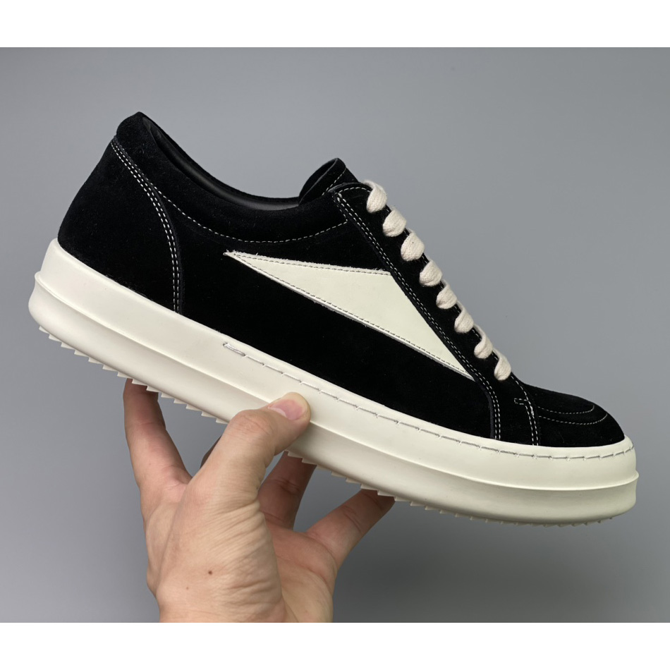 Rick Owens Vintage Suede Low-Top Sneakers - everydesigner