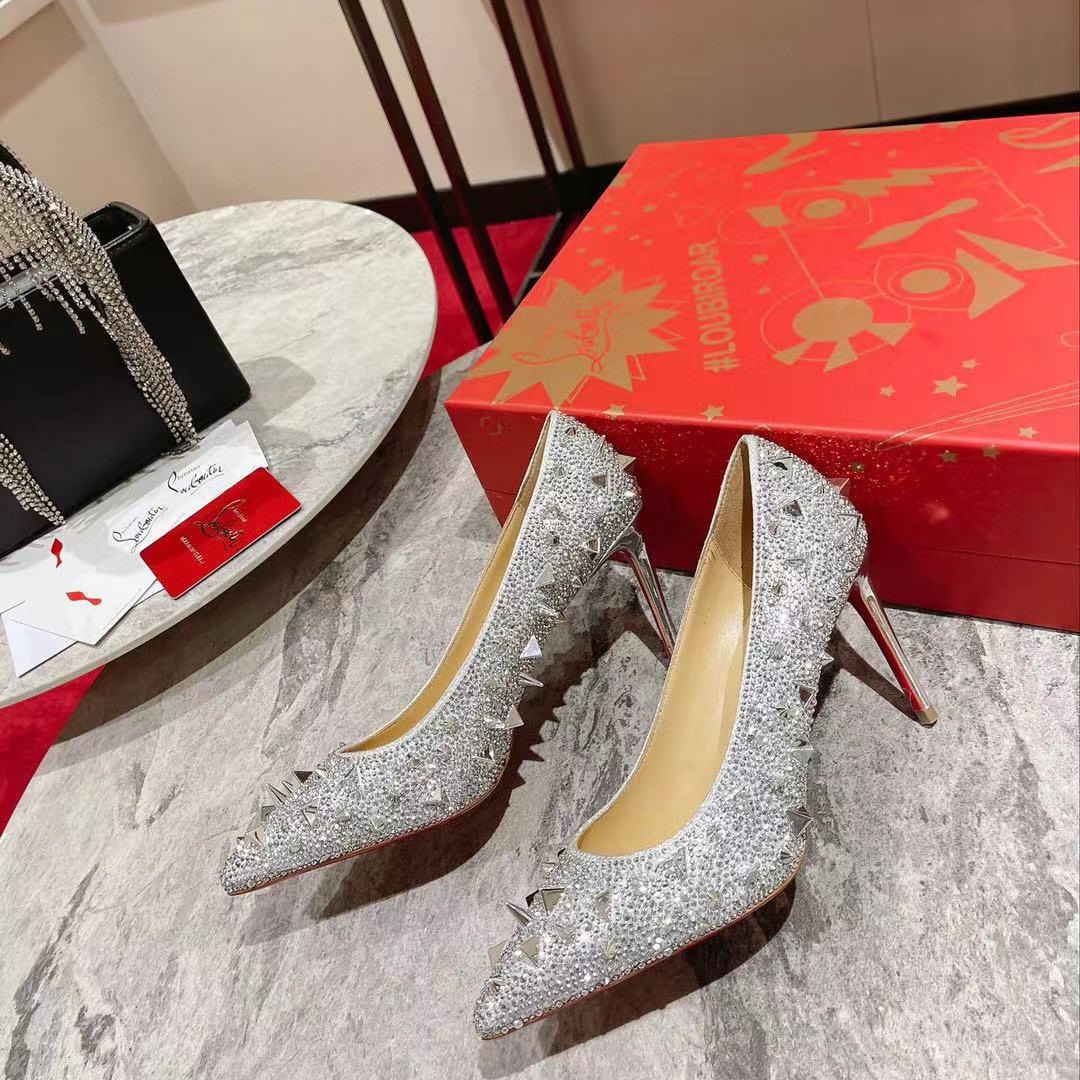 Christian Louboutin Stud Silver - everydesigner