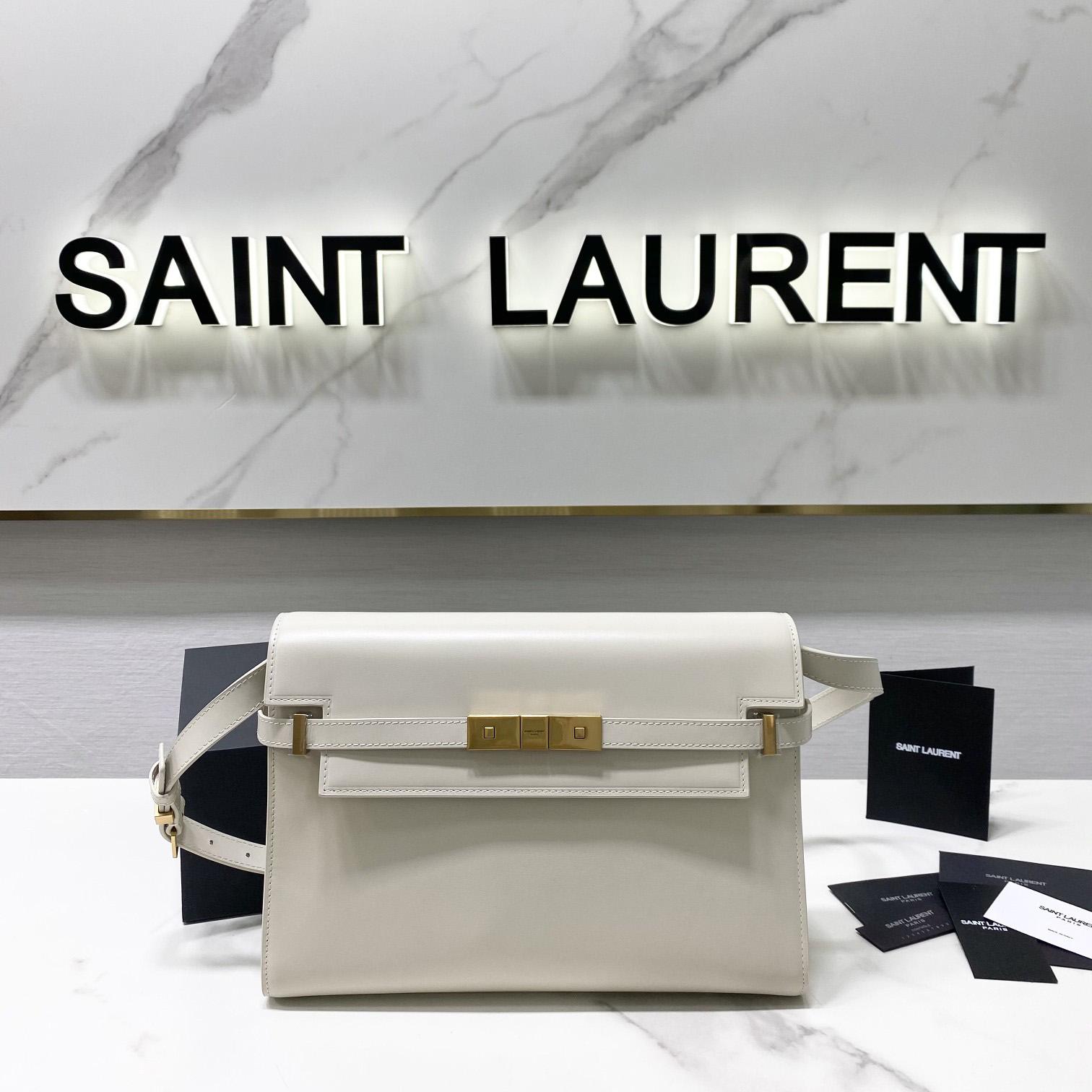 Saint Laurent Manhattan Shoulder Bag In Box Saint Laurent Leather - everydesigner