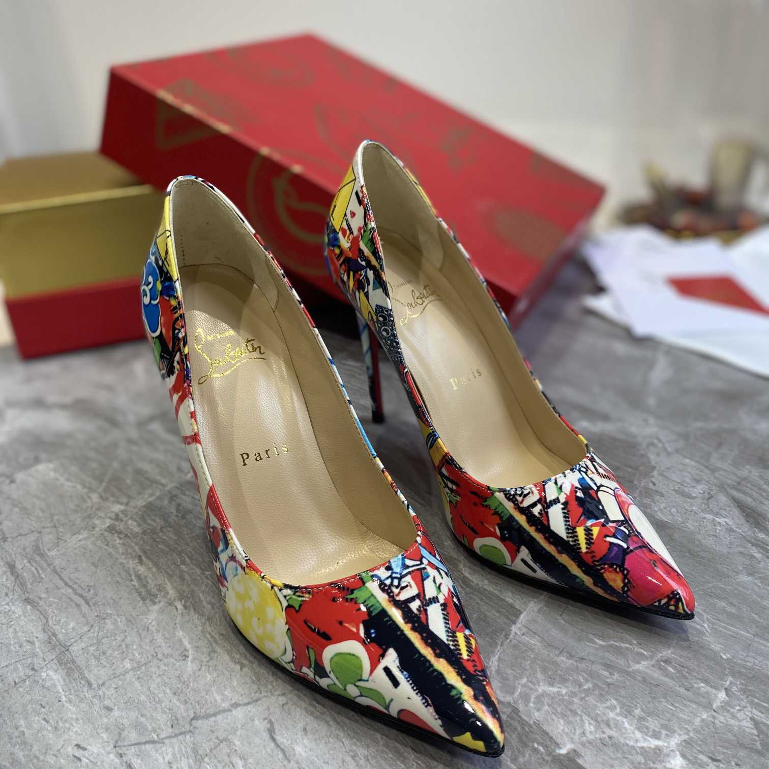 Christian Louboutin Pigalle Follies Print Pumps - everydesigner