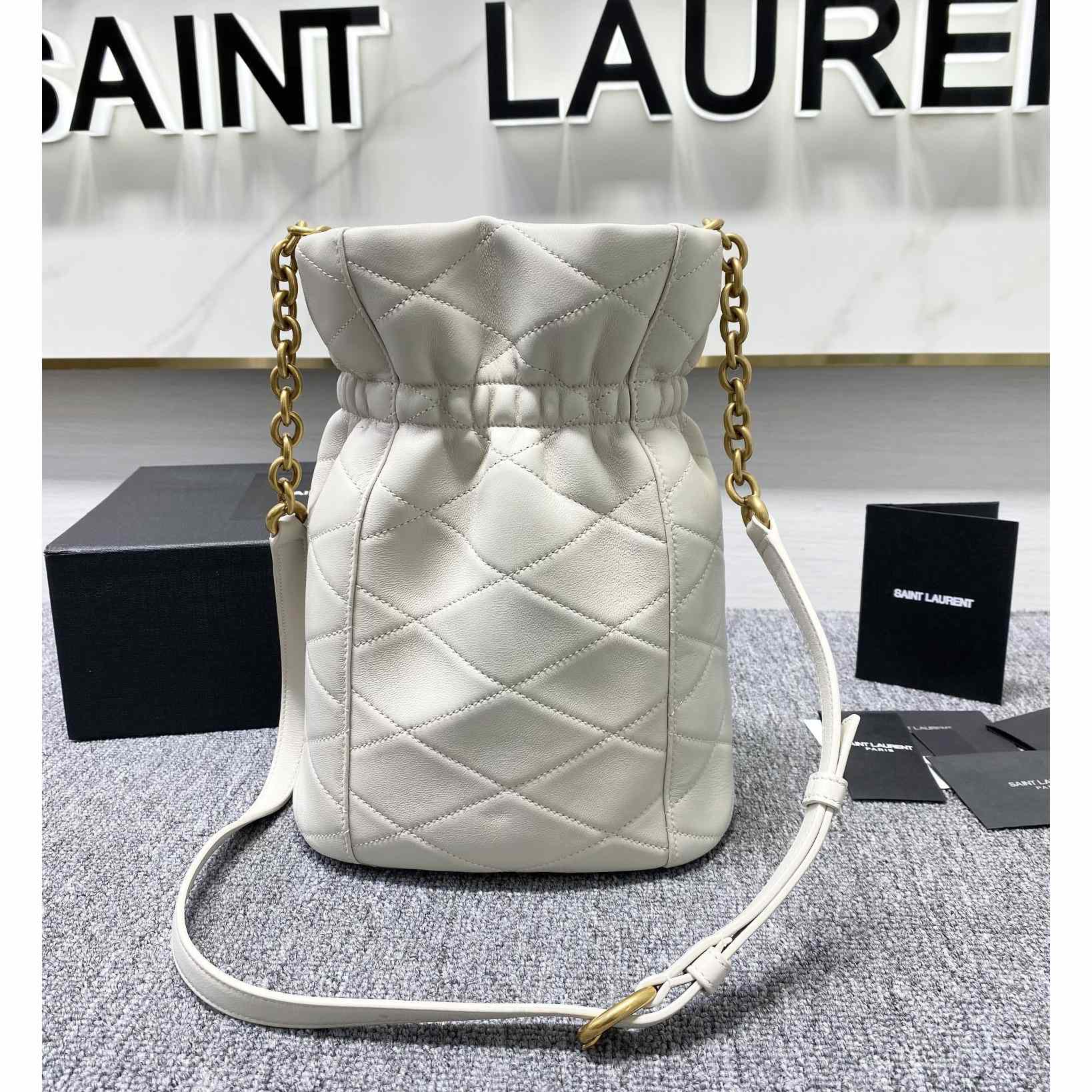 Saint Laurent Le Maillon Hook Bucket Bag(7.5x10.6x4.7cm) - everydesigner