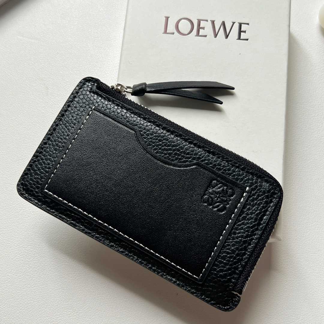 Loewe Coin Cardholder In Soft Grained Calfskin - everydesigner