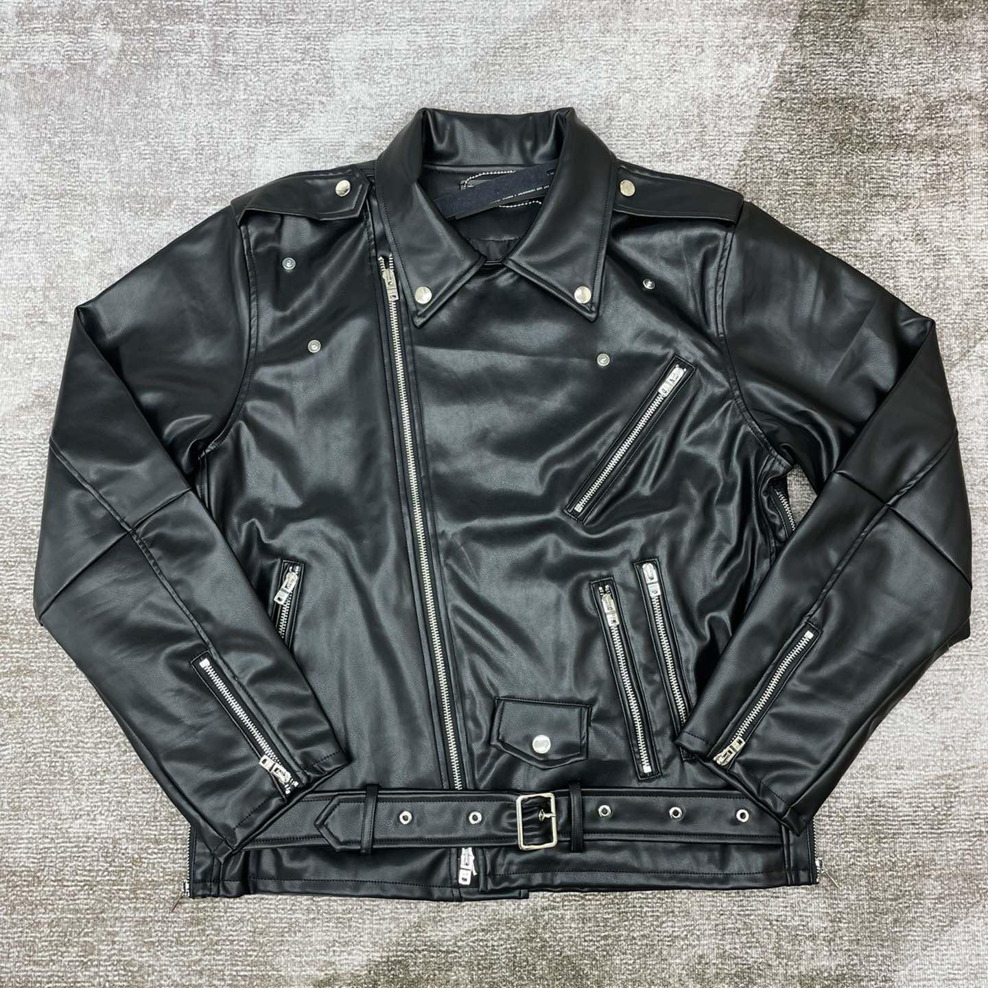 Amiri Biker With Embroidered Paint Drip Core Logo - everydesigner