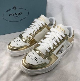 Prada Downtown Leather Sneakers - everydesigner