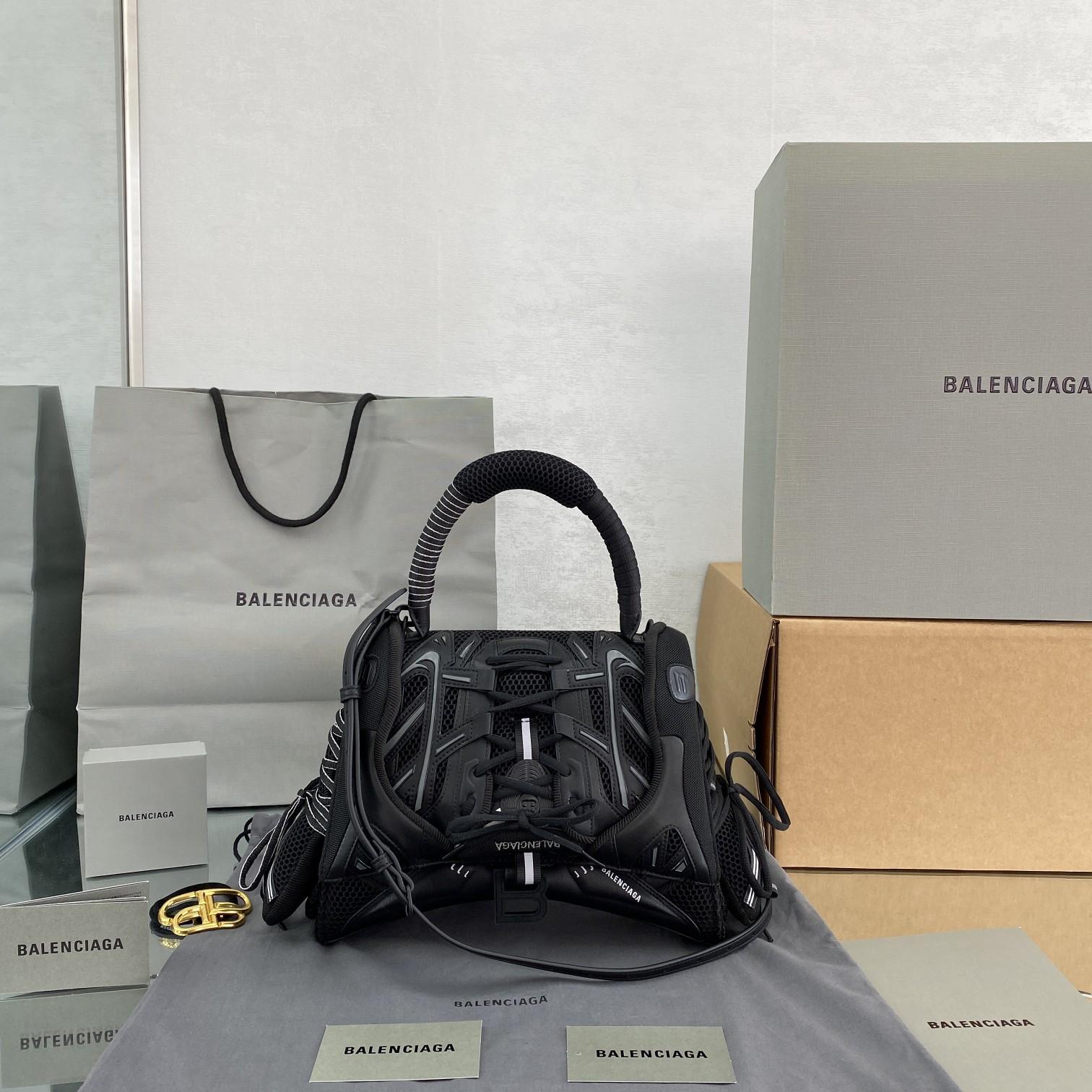 Balenciaga SneakerHead Medium Handbag In Black - everydesigner