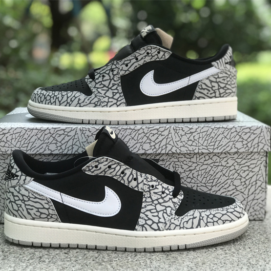 Air Jordan 1 Low OG “Black Cement” Sneaker      CZ0790-001 - everydesigner