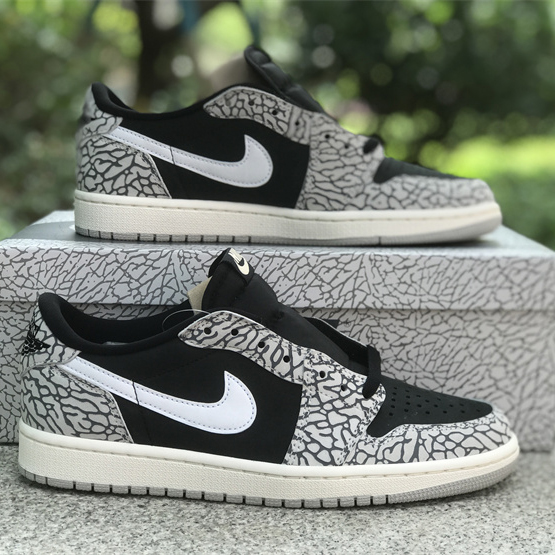 Air Jordan 1 Low OG “Black Cement” Sneaker      CZ0790-001 - everydesigner