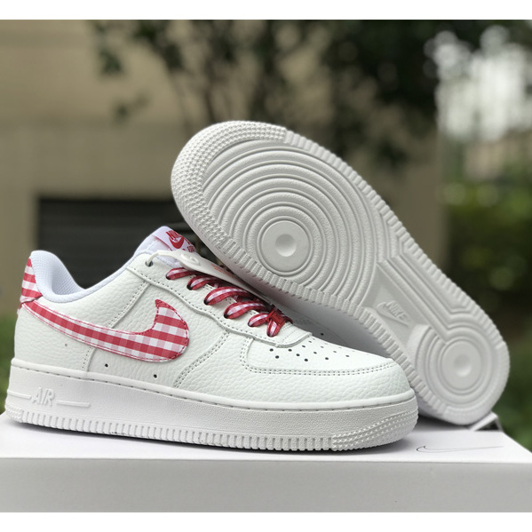 Nike Air Force 1 Low 'Red Gingham' Sneaker       DZ2784-101 - everydesigner