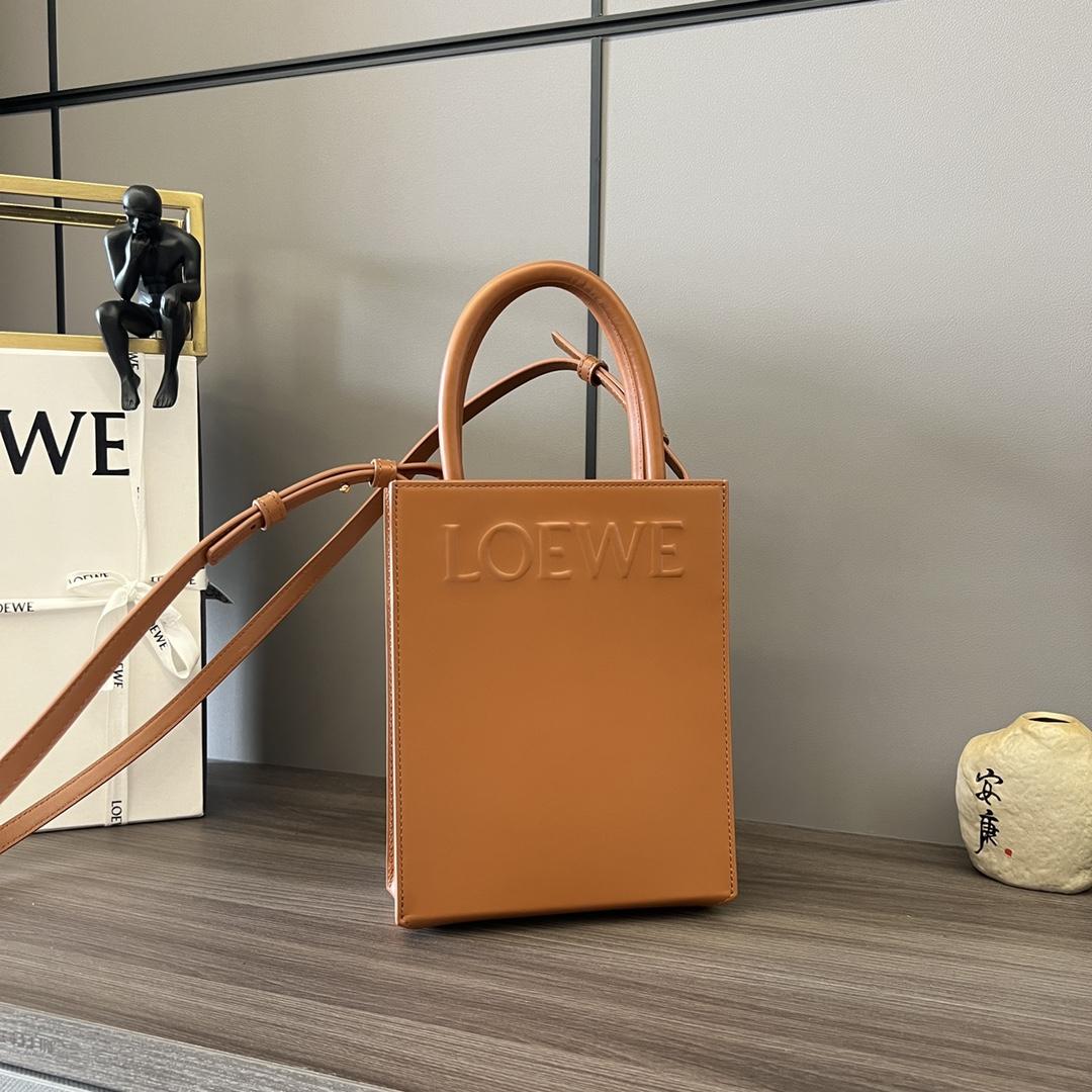 Loewe Standard A5 Tote In Sleek Calfskin - everydesigner