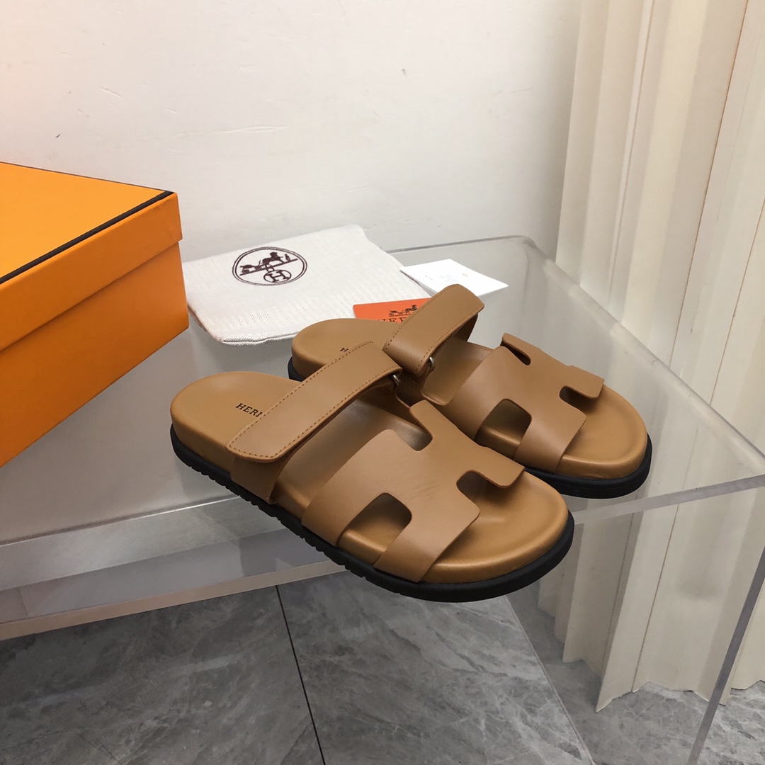 Hermes Authenticated Chypre Sandal Leather - everydesigner