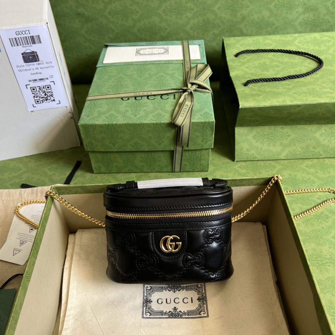 Gucci GG Matelassé Top Handle Mini Bag(16-10.5-5cm) - everydesigner