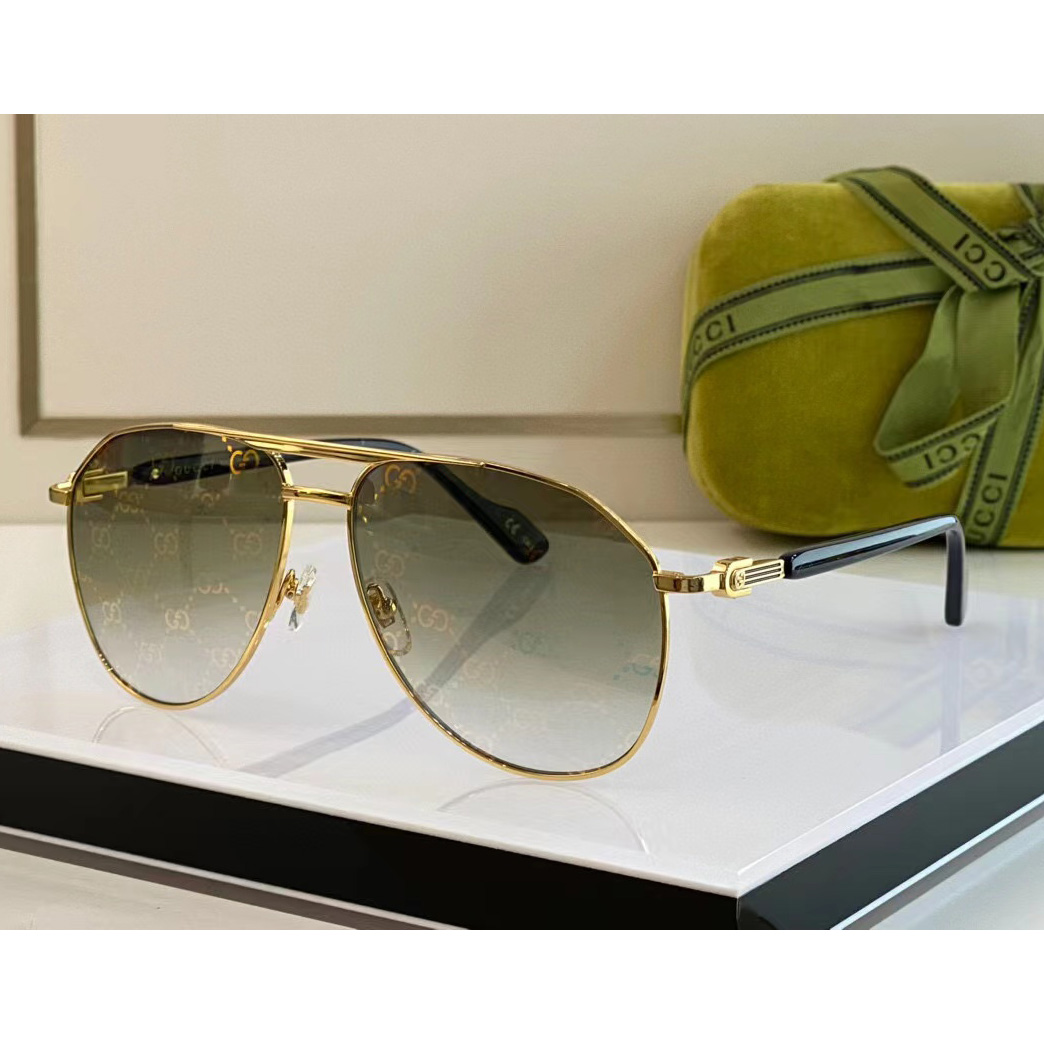 Gucci Aviator Frame Sunglasses - everydesigner