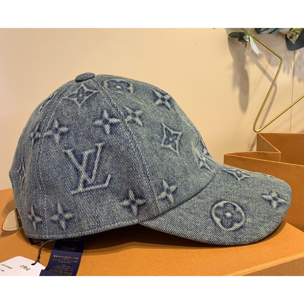 Louis Vuitton Monogram Washed Denim Cap - everydesigner