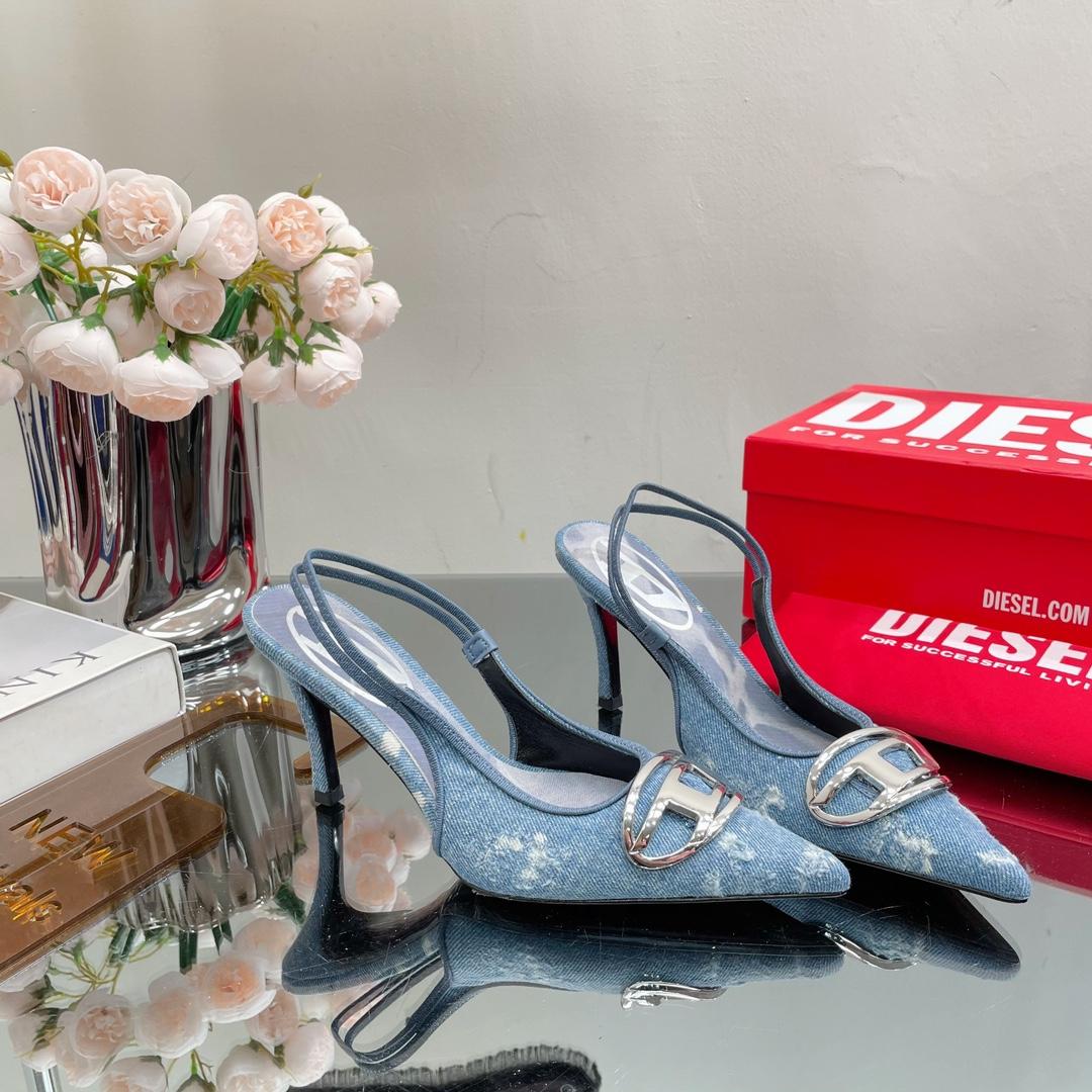 Diesel Women's Blue Venus Heels - everydesigner