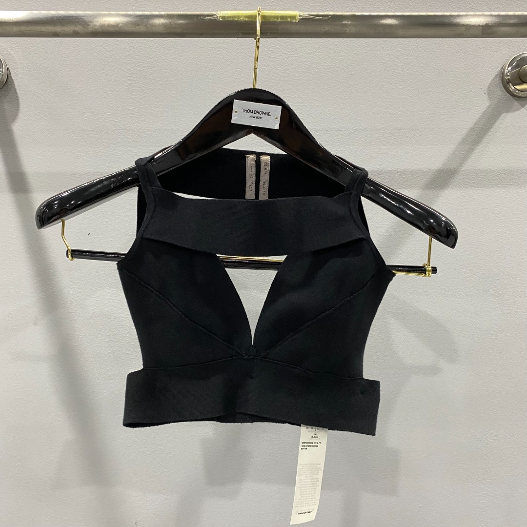 Rick Owens Sling Bra Knit Top - everydesigner