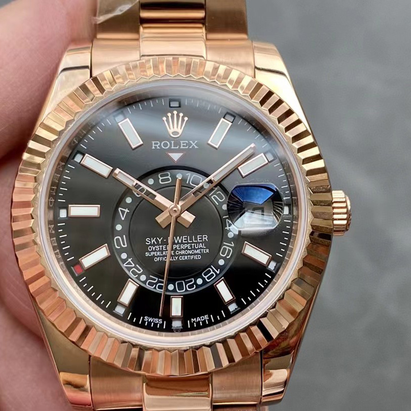 Rolex Sky-Dweller Rose Gold Watch - everydesigner