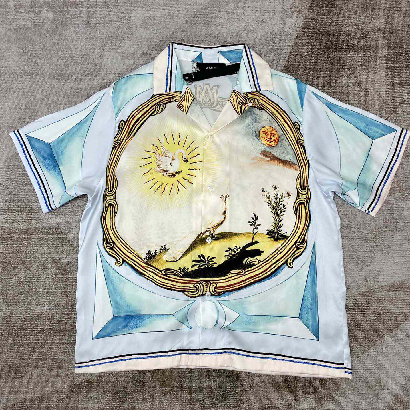 Amiri Landscape Frame Bowling Shirt - everydesigner